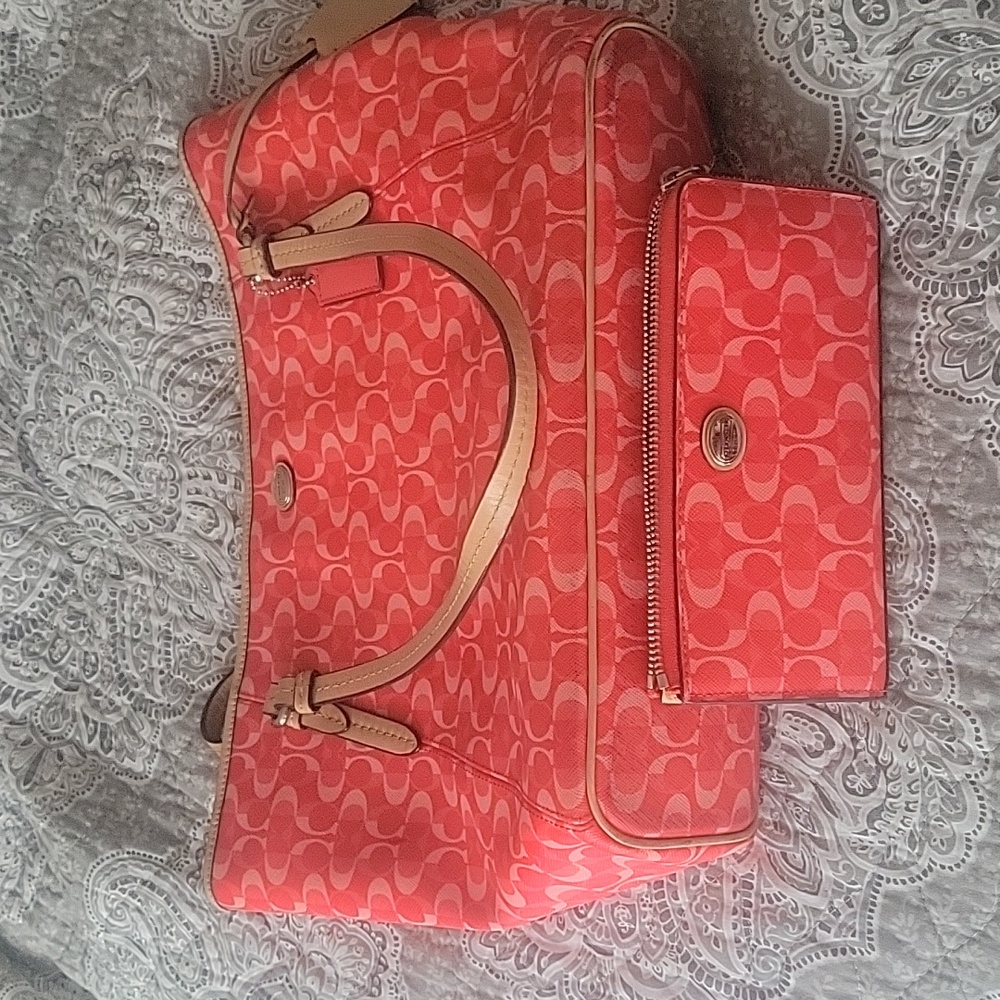 Coach bag and wallet